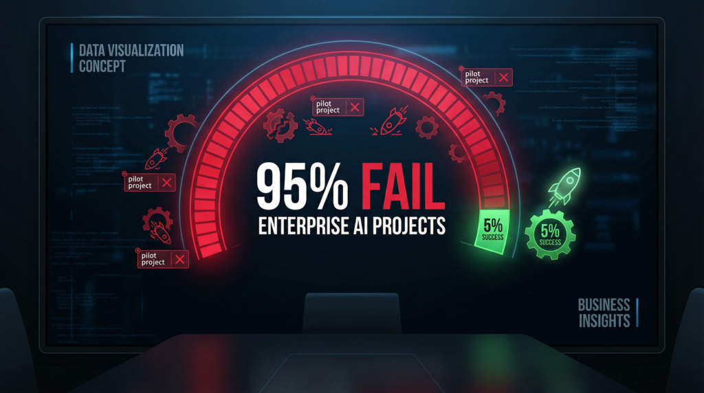 95% of enterprise AI pilots fail to deliver ROI (MIT report)