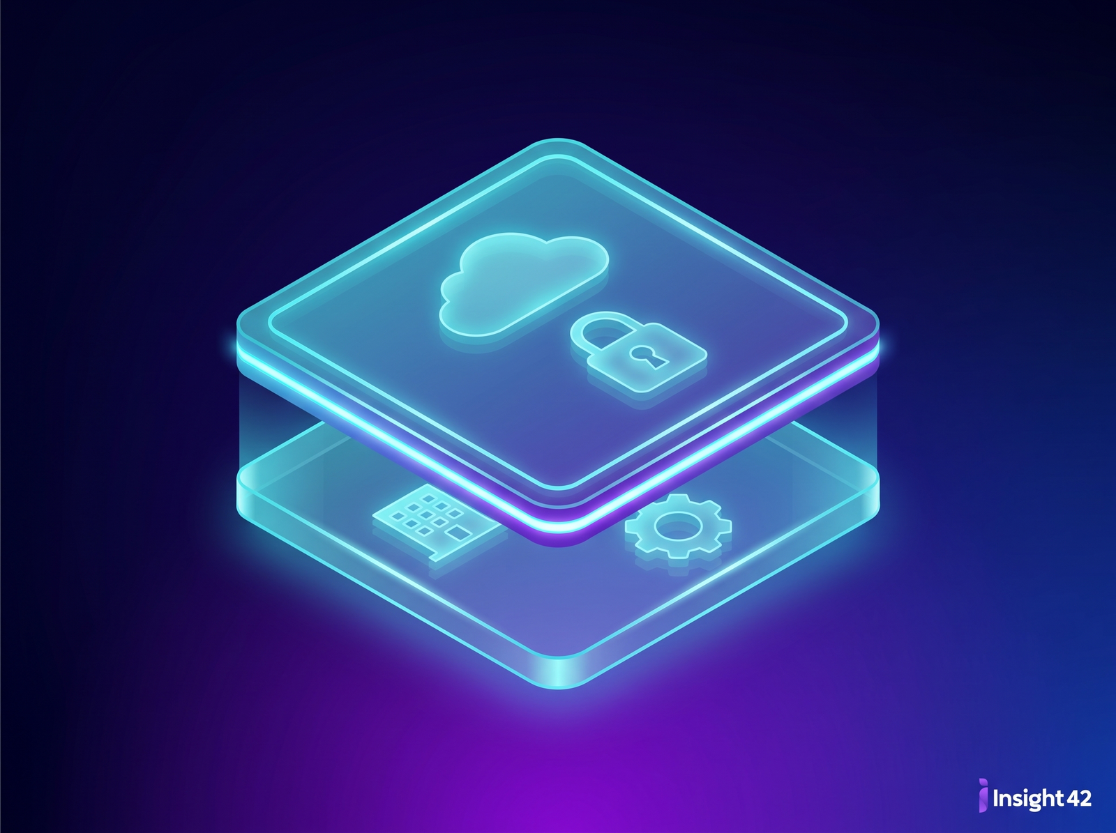 Two stacked layers representing cloud provider and customer responsibility