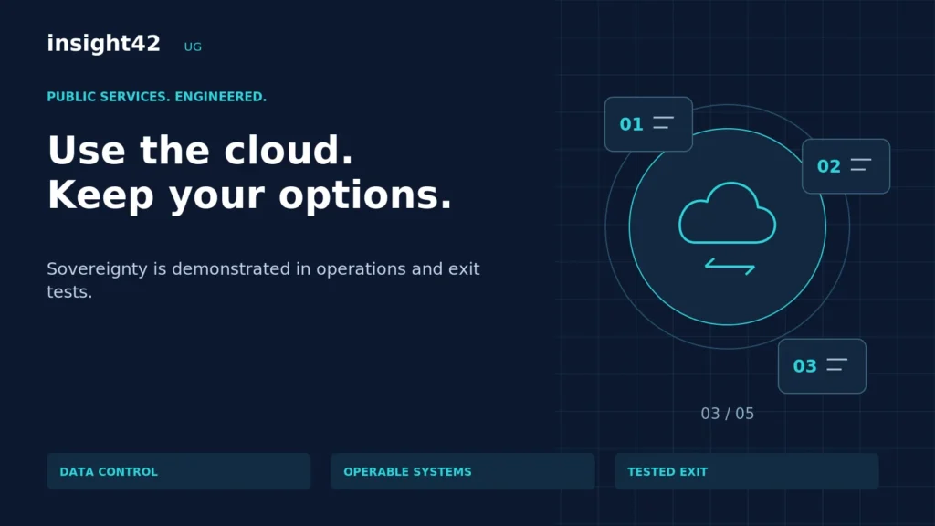 Sovereign cloud for government: secure operations and a tested exit